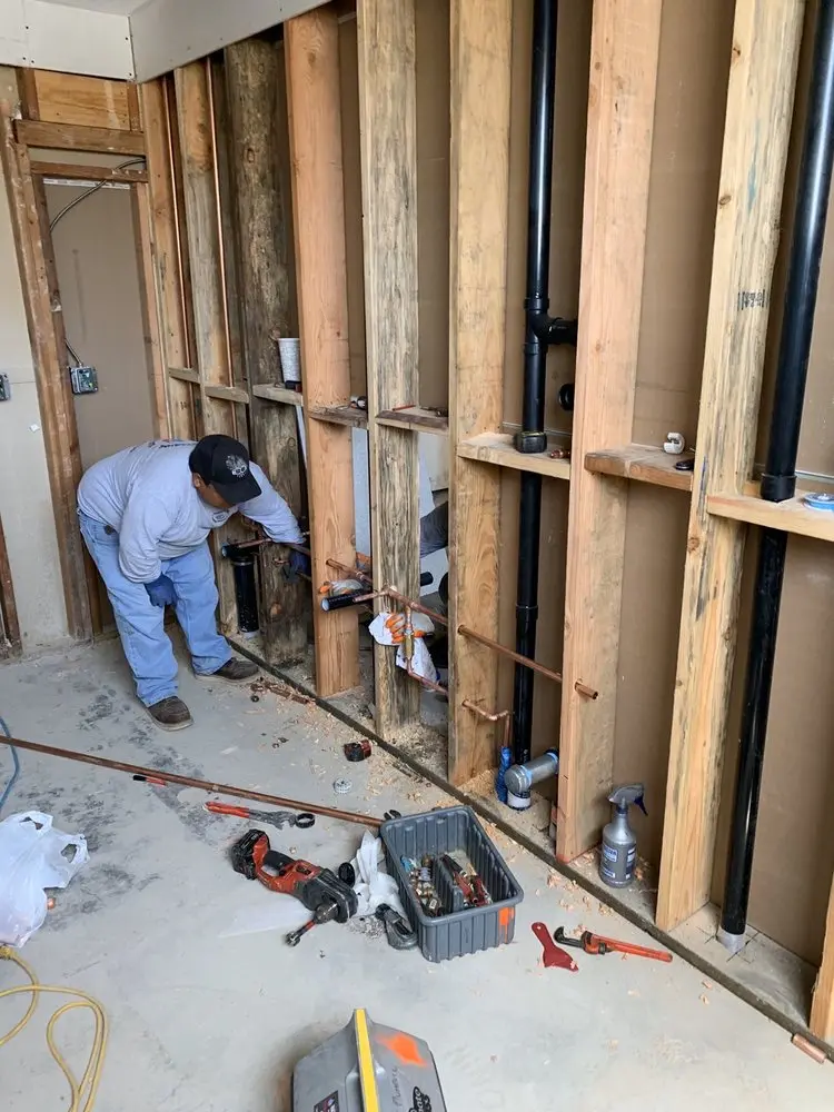Commercial rough-in plumbing for Water Heater Replacement in McFarland